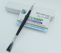 Séparateur de cils en acier inoxydable léger et végétalien, avec manche en silicone, outil 2-en-1 durable pour rehaussement des sourcils et des cils, le plus vendu