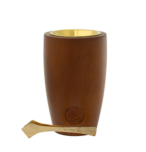 Brûleur d'encens et de bakhoor élégant en forme de gobelet en bois avec doublure en laiton pour l'Aïd et les occasions festives - Product Image 5