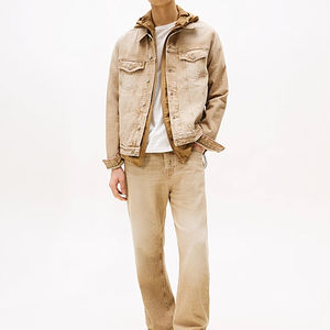 Vestes en jean pour hommes, style streetwear, mode d'hiver, look délavé, logo personnalisé, OEM, marque privée, design personnalisé - Product Image 3