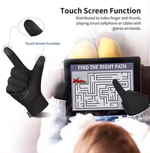 ถุงมือขี่จักรยานกันลมสำหรับผู้ชาย, ถุงมือสกีกันน้ำใช้วัสดุการสร้างหนังที่ดีที่สุดสำหรับฤดูหนาว - Product Image 3