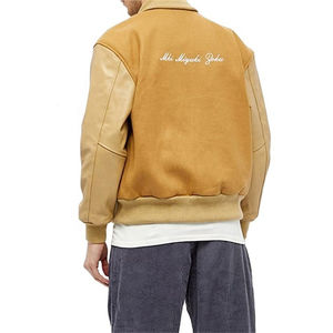 College Baseball <b>Jacket</b> for <b>Men</b> <b>Summer</b> Casual Letterman Style with Embroidered Varsity Sleeves Custom Logo <b>Jacket</b> for <b>man</b> - Product Image 5