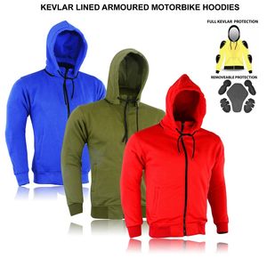 Meilleur design Sweat à capuche en polaire de course pour motos Veste de protection CE avec doublure intérieure imprimée Technics pour motards - Product Image 2