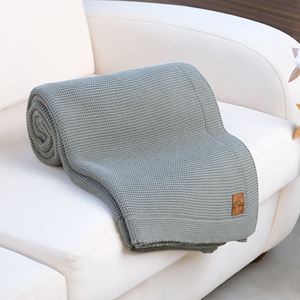 ออกแบบใหม่ความนุ่มนวลผ้าห่มผ้าฝ้ายอินทรีย์ 100% ผ้าห่ม ALINA 150X200 ซม. ผ้าห่มบ้านโครเชต์สายถักผ้าห่ม - Product Image 2