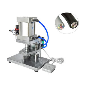 Máquina cortadora de cable y alambre grande, Guillotina de alambre grueso neumática semiautomática, máquina cortadora de alambre de alta potencia - Product Image 5