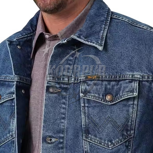 Chaqueta vaquera de algodón 100% para hombre más vendida, ropa de calle de primera calidad, cuello con capucha, servicio OEM disponible, posición frontal del logotipo - Product Image 2
