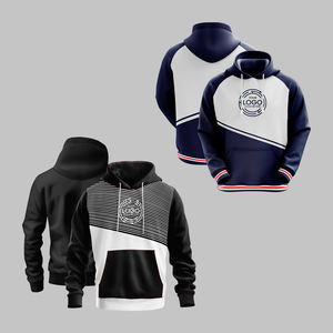 Fabrication conception personnalisée automne vente chaude hommes sweats à capuche décontracté 100% coton poche surdimensionné pull à capuche régulier - Product Image 1