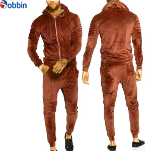 Conjunto Deportivo de Moda para Hombre, Pantalones Deportivos de Terciopelo de Invierno, Sudadera con Capucha, 2 Piezas, Chándal de Terciopelo para Hombre - Product Image 6