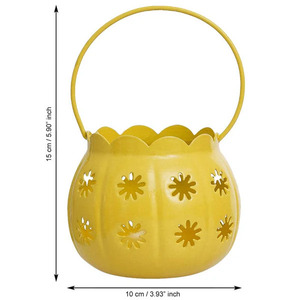 Lanternes jaunes de luxe Une déclaration d'élégance Bougeoir votif Créez l'atmosphère parfaite dans n'importe quelle pièce - Product Image 3