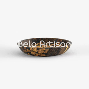 Bol en bois élégant fait main, écologique, de style américain, pour la maison, les dîners et les fêtes - Product Image 4