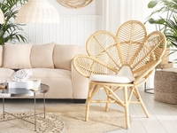 Chaise Papasan en rotin tressé écologique RT0313, faite à la main, pour salle à manger, intérieur/extérieur, appartement, maison, hôtel, café, salon