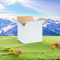 Boîtes en carton rigide blanc écologiques en gros, papier kraft, revêtement UV, laminage mat - Solution d'emballage robuste pour cadeaux et artisanat