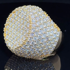 Anillo de diseñador de corte brillante con ajuste de bisel de oro rosa de lujo de alta calidad estilo Hip Hop IGI Trendy Lab Grown Moissanite para hombres - Product Image 5