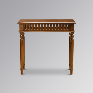 Mesa Consola Minimalista Aloka de Madera Maciza Marrón, Tradicional para Sala de Estar, Oficina en Casa, Comedor, Ecológica, Impermeable y Decorativa - Product Image 2