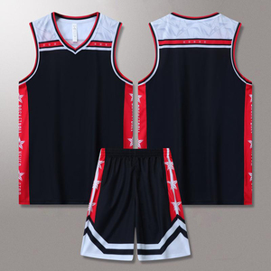 Ensemble d'uniformes de sport pour hommes pour le basket-ball personnalisé Respirant Grande taille sans manches 100% Polyester Maillots d'équipe personnalisés - Product Image 4