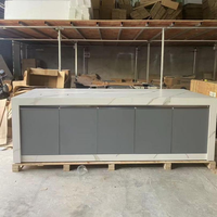 CBMMart Armoire complète de barbecue à gaz en acier inoxydable pour l'extérieur Armoire de cuisine extérieure intégrale en acier 304 avec éviers