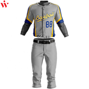 Jersey de béisbol sublimado de poliéster 100% hecho a medida profesional conjunto completo de ropa deportiva transpirable - Product Image 3