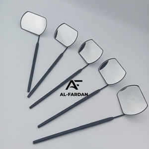 Professionnel Grand Carré Noir Mat Extension De Cils Miroir Poignée En Gros Logo Personnalisé En Acier Inoxydable Cils Artistes Outil - Product Image 1