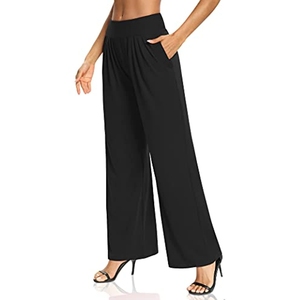 Vêtements de détente pantalons de survêtement personnalisés pour femmes vente en gros pantalons de survêtement à coupe ample pour femmes pantalons décontractés à taille haute et élégants - Product Image 2