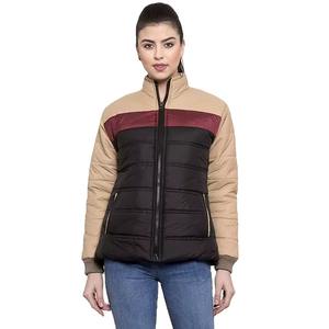 Veste matelassée en nylon imperméable tendance 2025 pour femmes, respirante, surdimensionnée, rembourrée de coton, fermeture éclair personnalisée, vêtements imprimés longs - Product Image 1