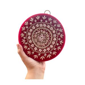 Bolso de mano de caja redonda 2025 hecho en India - Product Image 1