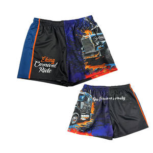 Short de sport en maille imprimé par sublimation avec poches zippées Vêtements de football pour hommes, design personnalisé - Product Image 5