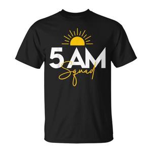 Maglietta promozionale per gli amanti dell'allenamento in palestra Fitness Crew 5 AM Squad - Product Image 1