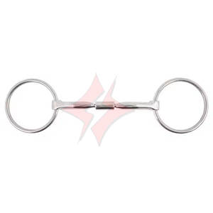 Heavy Duty Acero inoxidable Snaffle Bit Horse Ring Boca articulada hueca Anillo suelto Diseño calzones Horse Control Venta al por mayor - Product Image 1