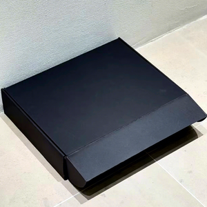 Boîtes rigides noires personnalisées en gros, boîtes en papier pliables utilisées pour l'expédition <span class=keywords><strong>et</strong></span> le courrier, avec logo, utilisées pour le commerce électronique - Product Image 5