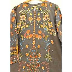 Traje de Satén de Dos Piezas FUSION Long Length 2-PCS SL00248, Conjunto de Dos Piezas con Manga Tres Cuartos para Otoño, Talla 2XL - Product Image 3