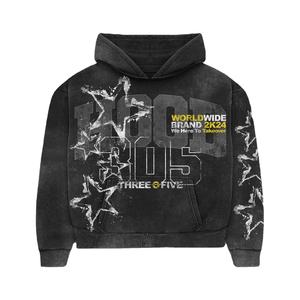 Nouvel ensemble de survêtement décontracté deux pièces pour homme 2025 avec capuche et cordon de serrage, respirant, broderie chenille, couleur unie - Product Image 5