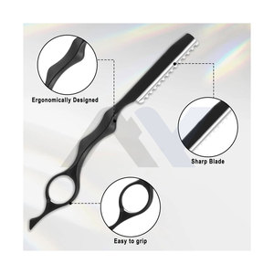 Rasoir effilant pour une coupe de cheveux de précision avec 10 lames tranchantes remplaçables, outil de coiffure durable pour salon et usage domestique - Product Image 3