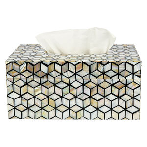 Boîte de rangement pour serviettes de table, forme carrée, imprimée, aspect luxueux, pour la maison, l'hôtel, la cuisine et la salle de bain. - Product Image 2