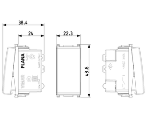 วิมาร์ 16AX สวิตช์ 1 ขั้ว สีขาว |   สวิตช์ไฟแบบโมดูลาร์สำหรับมืออาชีพ สำหรับงานอุตสาหกรรม ที่อยู่อาศัย และเชิงพาณิชย์ ระบบสายไฟ IP20 250V - Product Image 6