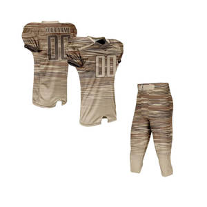 Uniformes de fútbol americano personalizados Conjunto completo Jerseys Pantalones con números de jugador Uniforme de fútbol americano sublimado - Product Image 1