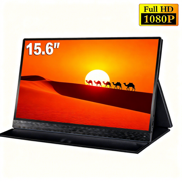 15.6 Inch Portable Laptop  Monitor 60Hz High Refresh Rate LCD Display Gaming Monitor for Laptop Budget-Friendly