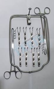 Ensemble de chirurgie de rumenotomie de haute qualité Kit d'instruments chirurgicaux vétérinaires crochet de forceps de chirurgie animale - Product Image 2