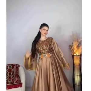 Afghani Vantage Coins Work Party Wedding Dress Afghan Tradition Handcrafted Matching Attire for Couples and Kids - Product Image 3