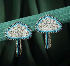 Pendientes de Cuentas con Espejo Estilo Bohemio, Pendientes Personalizados con Múltiples Cuentas, Joyería Festiva para Mujer al Mejor Precio - Product Image 3