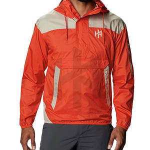 Chaqueta Cortavientos de Invierno Personalizada de Alta Calidad con Capucha y Logotipo en la Parte Delantera, 100% Poliéster Transpirable - Product Image 1