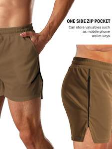 Short de fitness pour hommes, respirant, à taille élastique, à séchage rapide, pour le yoga, la course à pied et la salle de sport, couleur personnalisée, service OEM disponible - Product Image 4