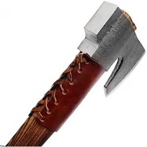 Hacha de Acero al Carbono Jexmoo Personalizada de 19.5 Pulgadas, Hachas Tomahawk con Mango de Madera de Palisandro, Funda de Cuero, Regalo para Exteriores, Hecho a Mano, Estilo Industrial - Product Image 3