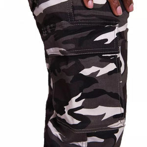 กางเกงลายพรางคุณภาพสูงสำหรับผู้ชายมีกระเป๋าหน้าเอวกลางพรีเมียมพิมพ์โลโก้ตามสั่งสำหรับล่าสัตว์ - Product Image 5