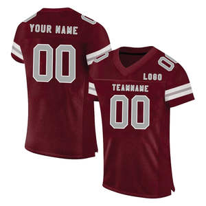 Camiseta de fútbol americano personalizada al por mayor camiseta de fútbol sublimada cosida camiseta de rugby de alta calidad para hombres/jóvenes - Product Image 1