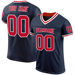 Camiseta de fútbol americano personalizada para jóvenes con opciones de color Diseño sublimado Tela de malla Uniforme de fútbol americano para equipos - Product Image 4