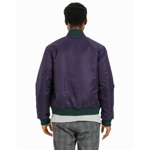 Nueva chaqueta de bombardero de color púrpura para invierno, chaqueta de bombardero de alta calidad, chaqueta de invierno hecha a medida para hombre - Product Image 2