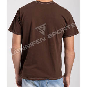 Conception de logo personnalisée OEM, vente en gros, t-shirt d'été pour homme à manches courtes, coupe classique, en jersey 100% coton, léger, imprimé - Product Image 4