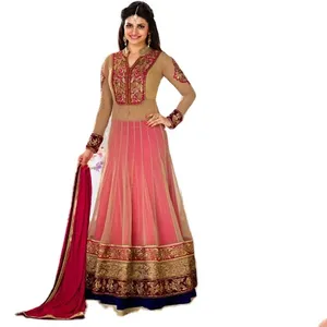 designer anarkali party wear frock style umbrella cut and straight suits anarkali suit
