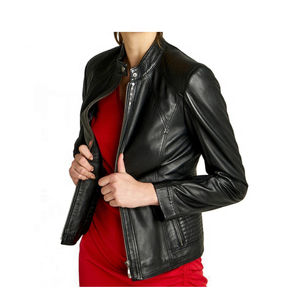 Veste en cuir de peau de mouton pour femmes de qualité supérieure Meilleur design pour la saison d'hiver-Traitement direct en usine - Product Image 2