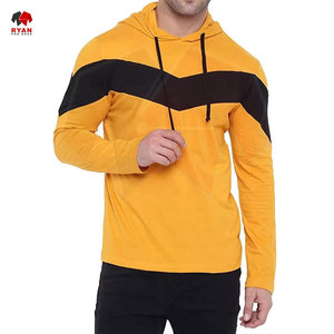 เสื้อฮู้ดผู้ชายแบบมีแผง  รับทำโลโก้ตามสั่ง รับผลิตแบบ OEM ODM ดีไซน์สีตัดกัน เสื้อฮู้ดสวมหัว สไตล์ลำลอง ราคาโรงงาน - Product Image 1