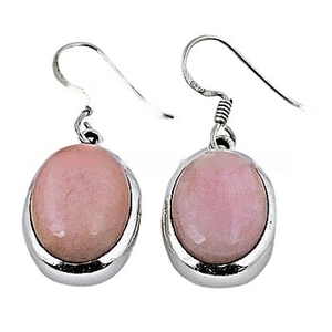 Nueva llegada Rosa joyería al por mayor Opalite Hydro pendiente corte láser pendiente ovalado brillante corte diseñador peso ligero pendiente de aro - Product Image 1